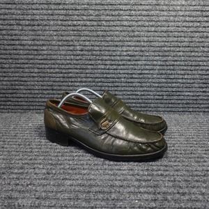 Trichers International Shoes Mens 10.5 Green Original Mocassin Leather Italy